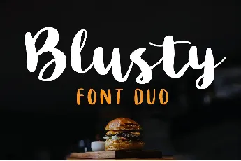 Blusty Sans font