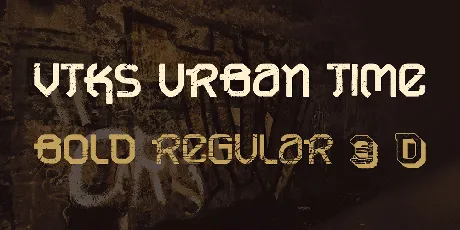 VTKS URBAN TIME font