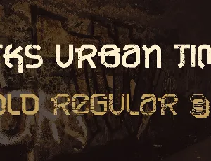 VTKS URBAN TIME font