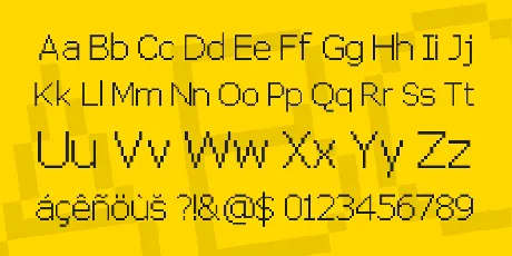 Pixel FJVerdana 12pt font