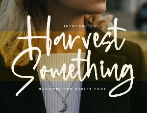 Harvest Something font