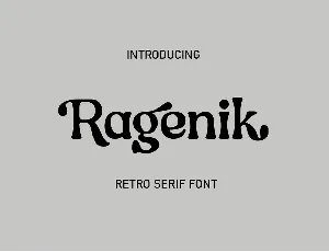 Ragenik font