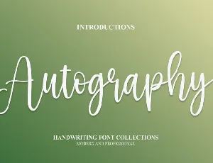 Autography Typeface font