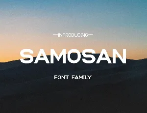 Samosan Sans Serif font