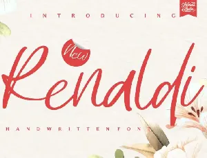 Renaldi – Luxury Script font