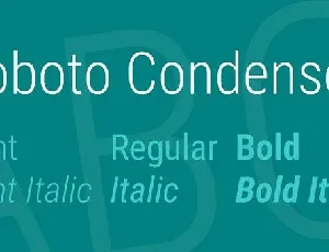 Roboto Condensed Family font