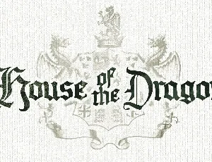 House Of The Dragon font