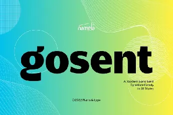 Gosent font