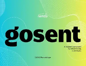 Gosent font