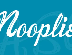 Nooplie font