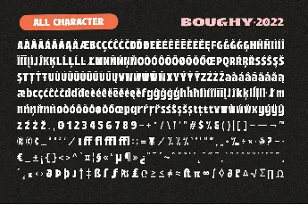 Boughy Free font