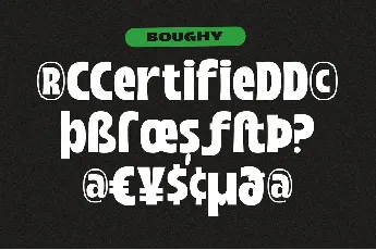 Boughy Free font