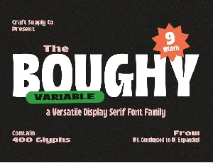 Boughy Free font