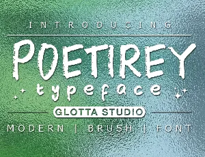 Poetirey font