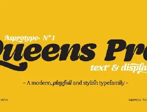 Queens Pro Family font