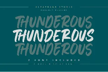 Thunderous font