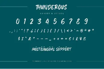 Thunderous font