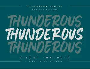 Thunderous font