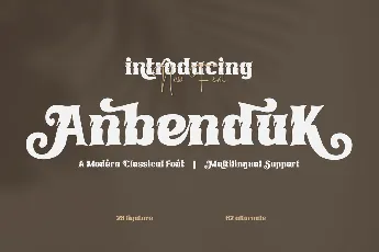 Anbenduk font