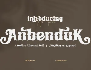 Anbenduk font