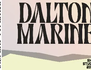 Dalton Marine font