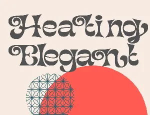 Heating Elegant font