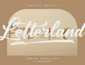 Letterland â€“ Modern Script font