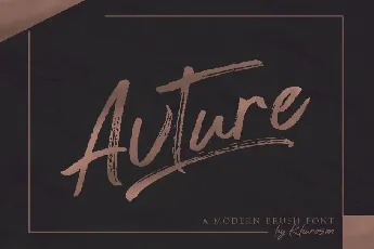 Avture Brush Script font