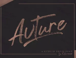 Avture Brush Script font