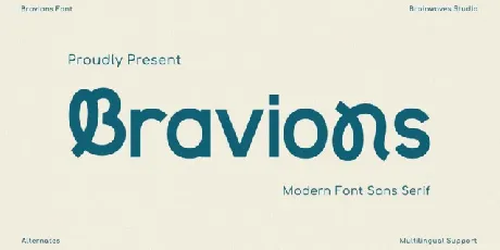 Bravions font