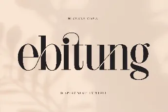 Ebitung - Demo Version font