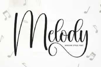 Melody Calligraphy font