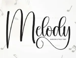 Melody Calligraphy font