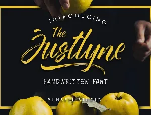 Justlyne Brush font