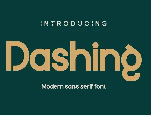 Dashing font