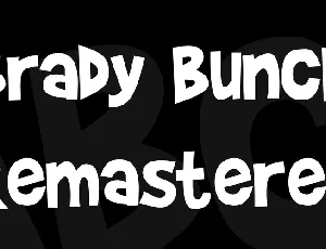 Brady Bunch Remastered font