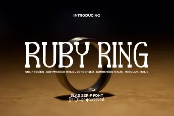 Ruby Ring font