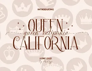 Queen California font