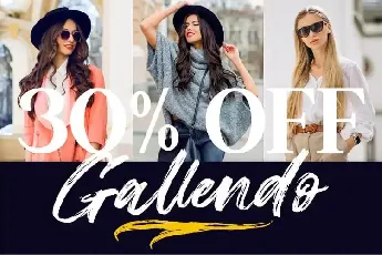 Gallendo Brush font