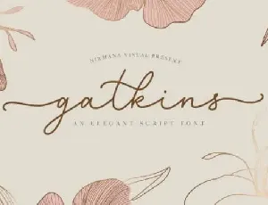 Gatkins Handwritten font