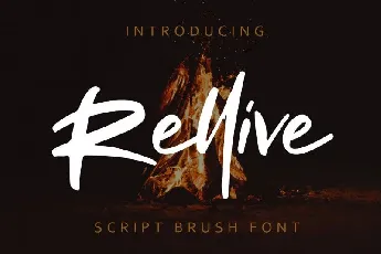 Rellive Brush font