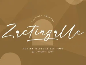 Zactingalle font