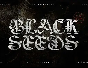 Blackseed font