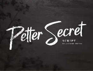 Petter Secret Demo Version font