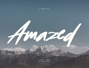 Amazed font