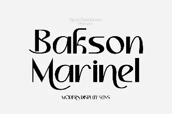 Bakson Marinel Demo font