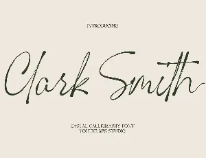 Clark Smith font