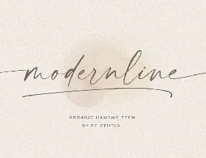 Modernline font