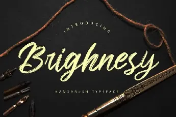 Brighnesy Brush font