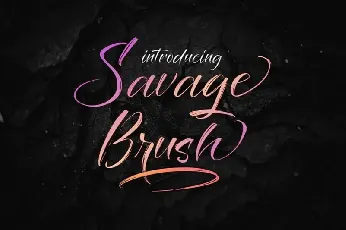 Savage Brush font